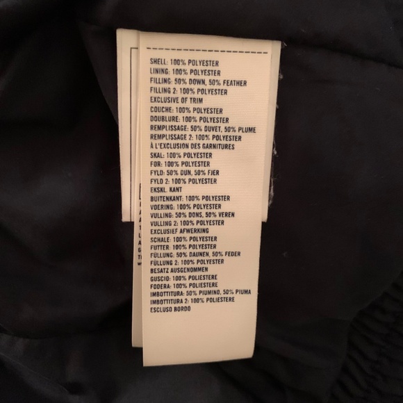 Abercrombie Kids Navy Blue Hooded Down Puffer Jacket Size XL - Picture 15 of 15